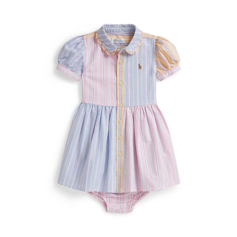 Polo Ralph Lauren Striped Cotton Shirtdress & Bloomer Set 9-24M image number 0